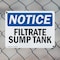 Signmission Filtrate Sump Tank, 14 in W x Rectangle, Plastic OS-2PACK-NS-P-1014-L-12505 - alternate 4